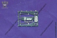 EM-156-br Уценка! Дворник 1 шт., 8 мм, никель.