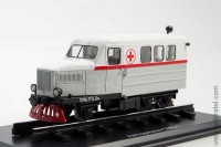 Автодрезина СМД-1 санитарная (ModelPro 1:43)