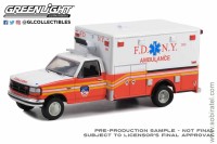 1/64 Ford F-350 Van Ambulance Fire Department City of New York (FDNY) 1994 скорая помощь, красно-белый (Greenline)