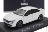 Peugeot 508 GT Hybrid 2023 белый (Norev 1:43)