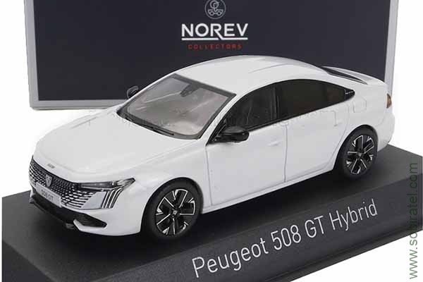 Peugeot 508 GT Hybrid 2023 белый (Norev 1:43)