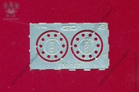 EM-107-1 фототравление. Колпаки передних колес для грузовиков VOLVO, матовый никель