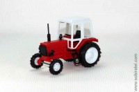 трактор МТЗ-82 (пластик) красный / белый