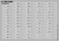 DKM0469 Набор декалей Номерные знаки России - регион 41 - Камчатский край (100x70 мм)