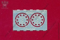 EM-108-1 фототравление. Колпаки передних колес для грузовиков MAN, матовый никель