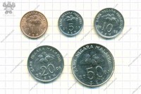 Малайзия. Набор 5 монет