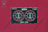 EM-109 фототравление. Колпаки передних колес для грузовиков DAF, блестящий никель