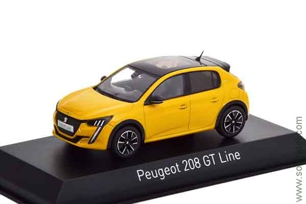 Peugeot 208 GT Line 2019 yellow (Norev 1:43)
