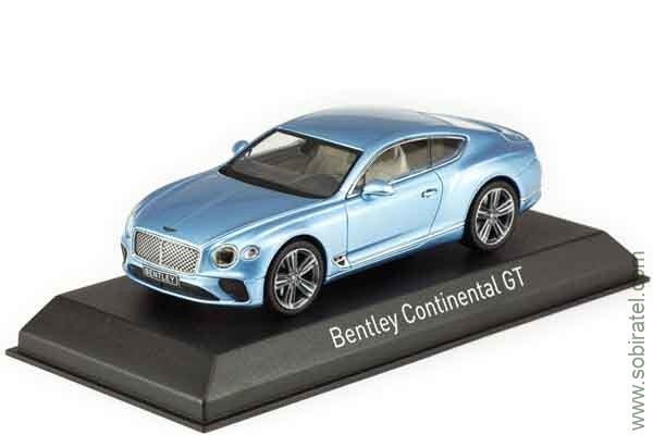 Bentley New Continental GT 2018 silverlake (Norev 1:43)