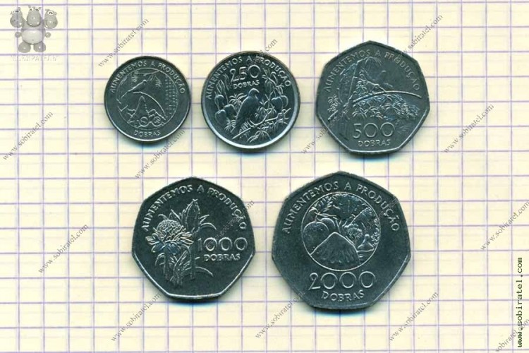 Сан-Томе и Принсипи 1997. Набор 5 монет.