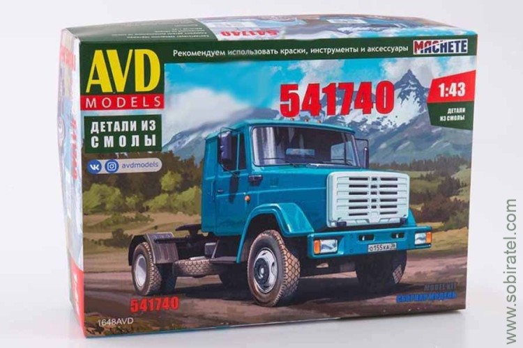 сборная модель тягач 541740 (AVD 1:43) В заводской упаковке, не вскрывалась. Без претензий по комплектации