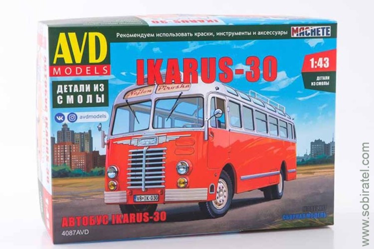 сборная модель Автобус IKARUS-30  (AVD 1:43)