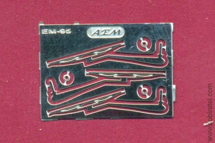 EM-095 фототравление. Дворники 2 шт. для МАЗ, никель