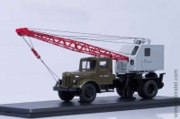 Автокран К-51 на МАЗ-200, зеленый / серый (SSM 1:43)