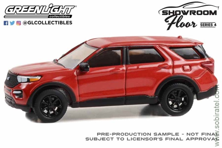 1/64 Ford Explorer ST 4x4 2023 красный (Greenline, serie 4)