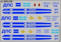 DKM1125 Набор декалей полиция X-RAY (100x70 мм)