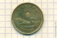 1 доллар Канады 2012 г., дата под портретом