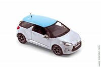 Citroën DS3 2010 white with blue boticcelli roof