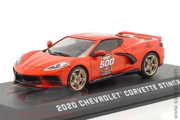Chevrolet C8 Stingray Coupe 104th Running of the Indianapolis 500 Official Pace Car 2020 (GreenLight 1:43)