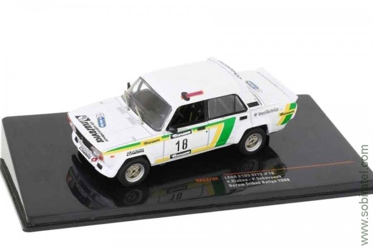 Волжский 2105 VFTS #18 AMK JZD Slušovice Blahna / Schovanek 9 место Rally Barum Tribec 1988 (iXO 1:43)