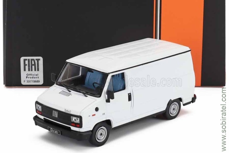 Fiat Ducato Van 1982 белый (iXO 1:43)