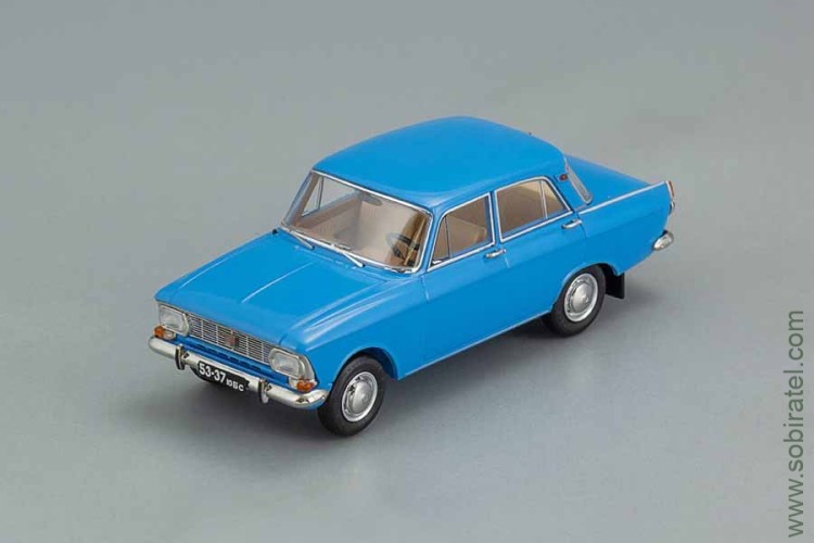 Советский автомобиль тип 412ИЭ 1974 г., лазурь (DiP 1:43)