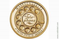 1 доллар 2020 США. Массачусетс. Телефон, один из первых дисковых номеронабирателей. Серия Американские инновации