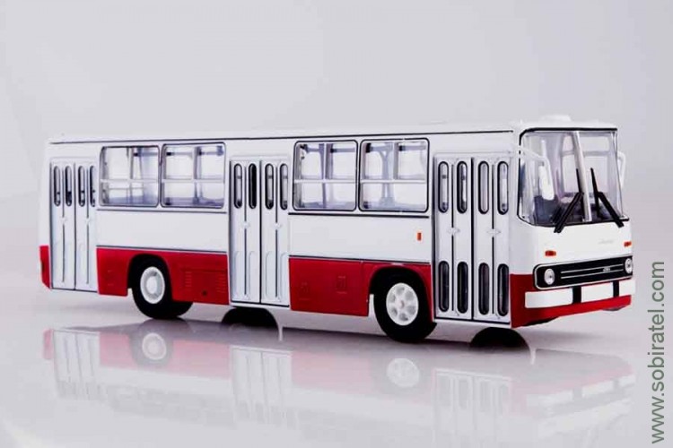 автобус Икарус Ikarus 260 бело-красный, СовА 1:43