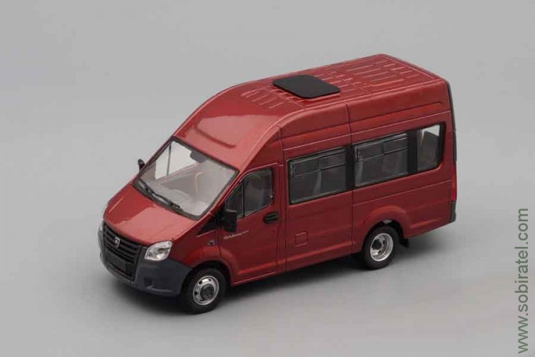 Горький A65R22 пассажирский красный (НАП 1:43)