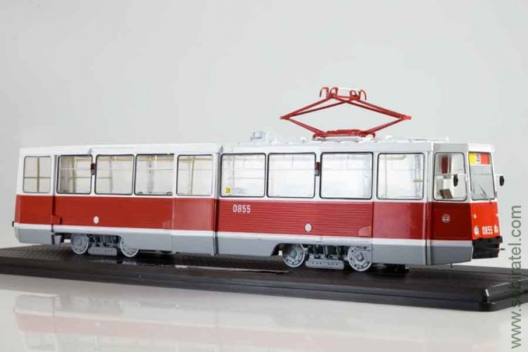 трамвай КТМ-5М3 (71-608) Ленинград, маршрут № 26 (SSM 1:43)