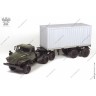 Уральский 44202 тягач-контейнеровоз хаки/серый (Элекон)