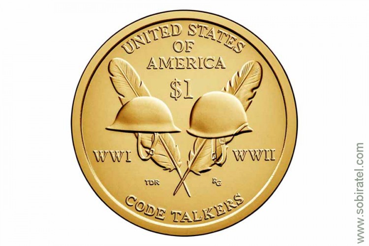 1 доллар 2016 США (каски)