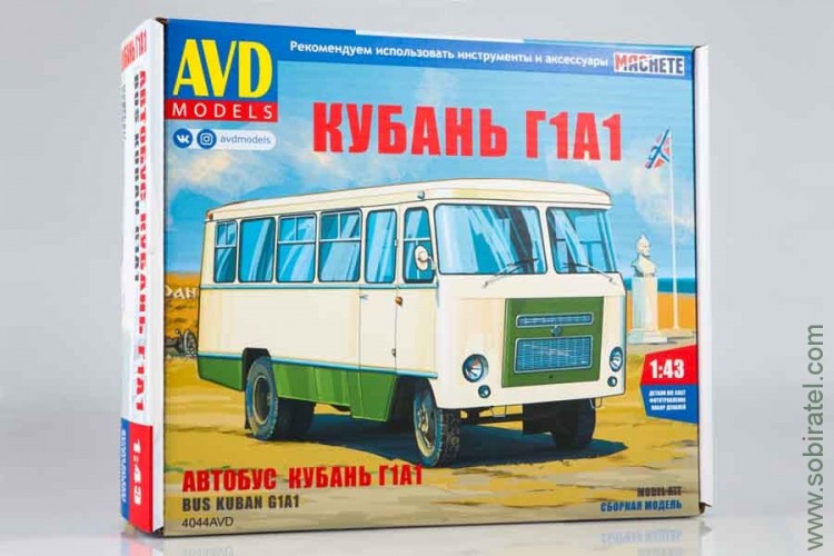 Сборная модель Автобус Кубань Г1А1, 1:43 AVD