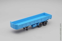 полуприцеп Минский-5205 бортовой синий (НАП 1:43)