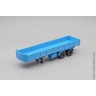 полуприцеп Минский-5205 бортовой синий (НАП 1:43)