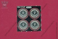 EM-117-07 фототравление. Набор колпаки колес для модели 24