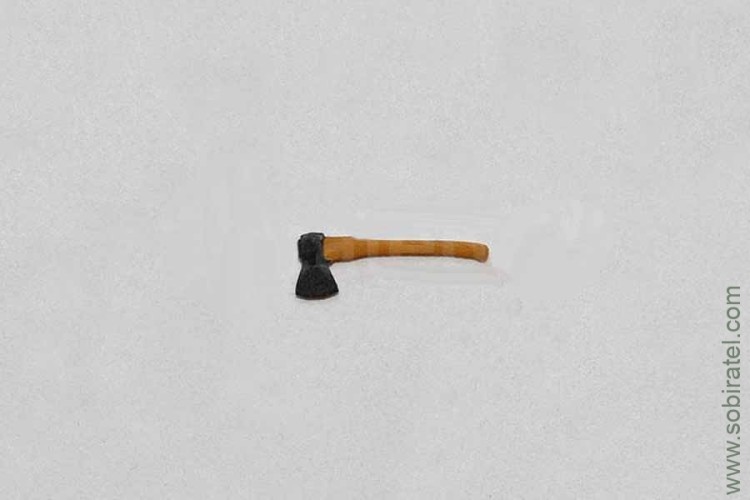 масштабная модель Топор окрашенный, тип №2, 1 шт. (OPUS 1:43)