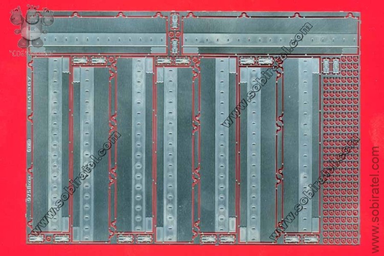 EM-367 фототравление. Накладки на борт полуприцепа 9758 SSM