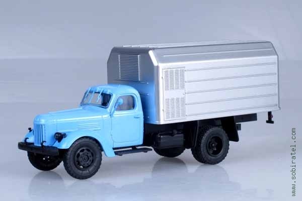 ЛуМЗ-890Б (164) голубой / серебристый (АИСТ 1/43)