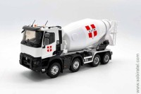 Renault C430 8x4 бетономешалка SATM 2021 белый (Eligor, 1:43)