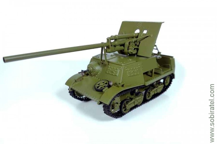 ЗИС-30 самоходная артиллерийская установка, 1:43 Моделстрой