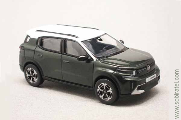Citroen C3 Aircross (кроссовер) 2025 темно-зеленый / белый (Norev 1/43)