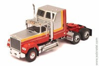 седельный тягач №227 Mack Superliner Magnum 1985 красный с желтым (iXO 1:43) Скоро! Предзаказ!