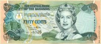 Багамские острова 2001, 50 центов.