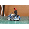 фигурка Мотоциклист Толя (для Планета-3) красный шлем (Моделстрой 1:43)