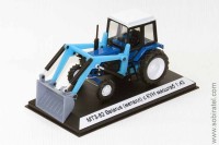 Трактор МТЗ-82 с КУН 3-D печать передний ковш, синий/голубой