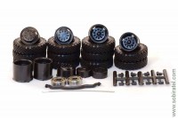 XRM022 Поворотный мост, штампованные диски и резина ИЯВ-12Б (11 штук) для КРАЗ-256, полный комплект