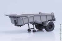 полуприцеп Минский-5232В самосвальный серый (АИСТ 1:43)