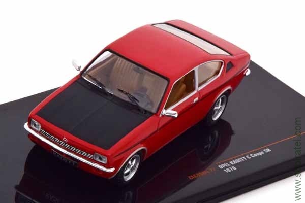 Opel Kadett C Coupe SR 1976 red / black (iXO 1:43)