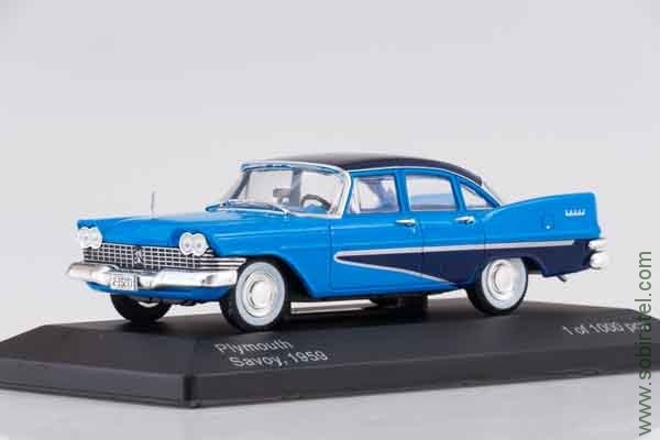 Plymouth Savoy 1959, blue/dark blue, WB 1:43